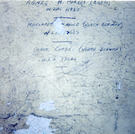 The original WLA signatures in Saltoun Hall's cellars.jpg